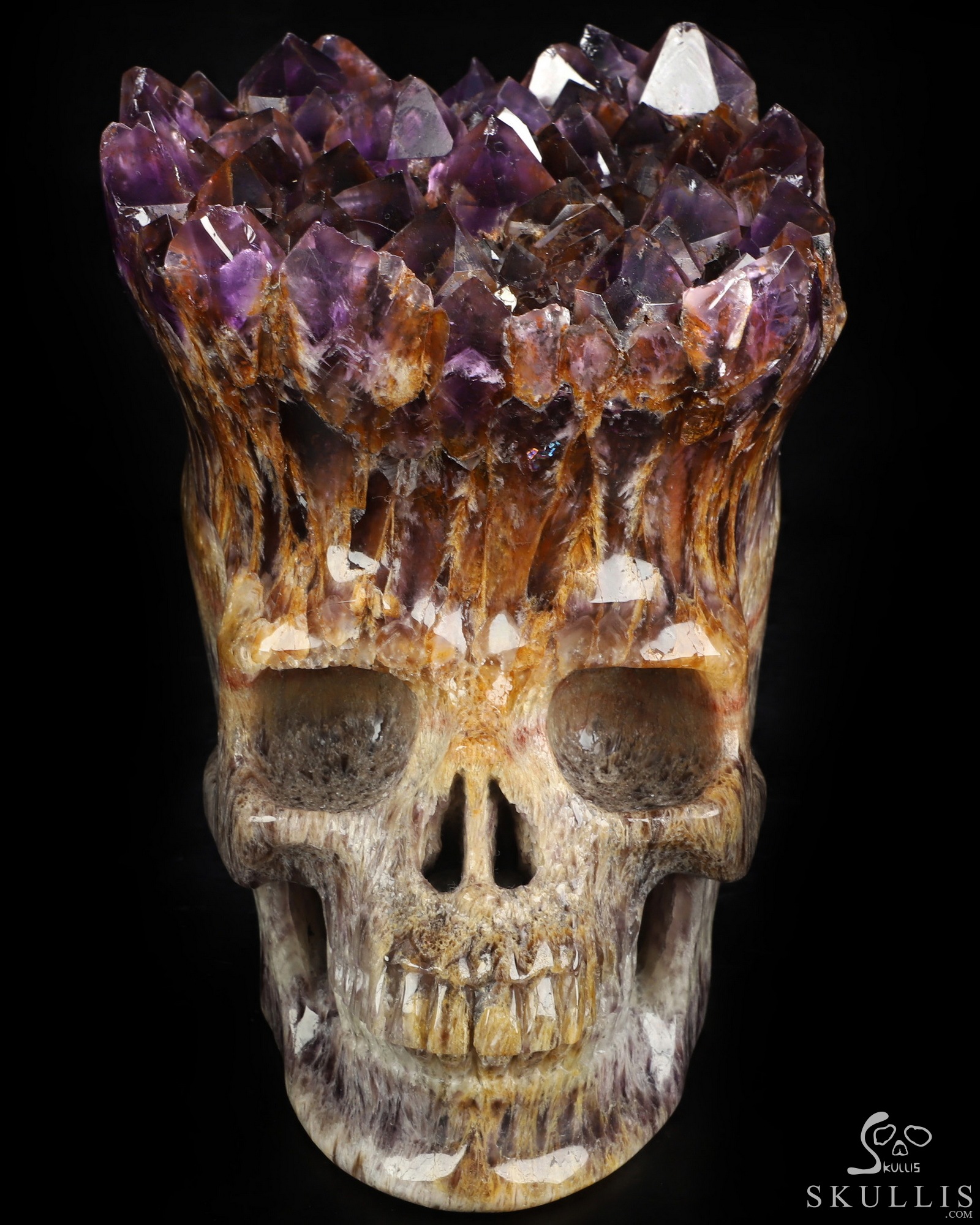 Oct 7, 2026 ACSAD (A Crystal Skull a Day) - What Remains Brilliant - Lifesized 8.1" Amethyst Cluster & Quartz Matrix Hand Carved Crystal Skull, Super Realistic, Crystal Healing Oct 7, 2026 ACSAD (A Crystal Skull a Day) - What Remains Brilliant - Lifesized 8.1" Amethyst Cluster & Quartz Matrix Hand Carved Crystal Skull, Super Realistic, Crystal Healing