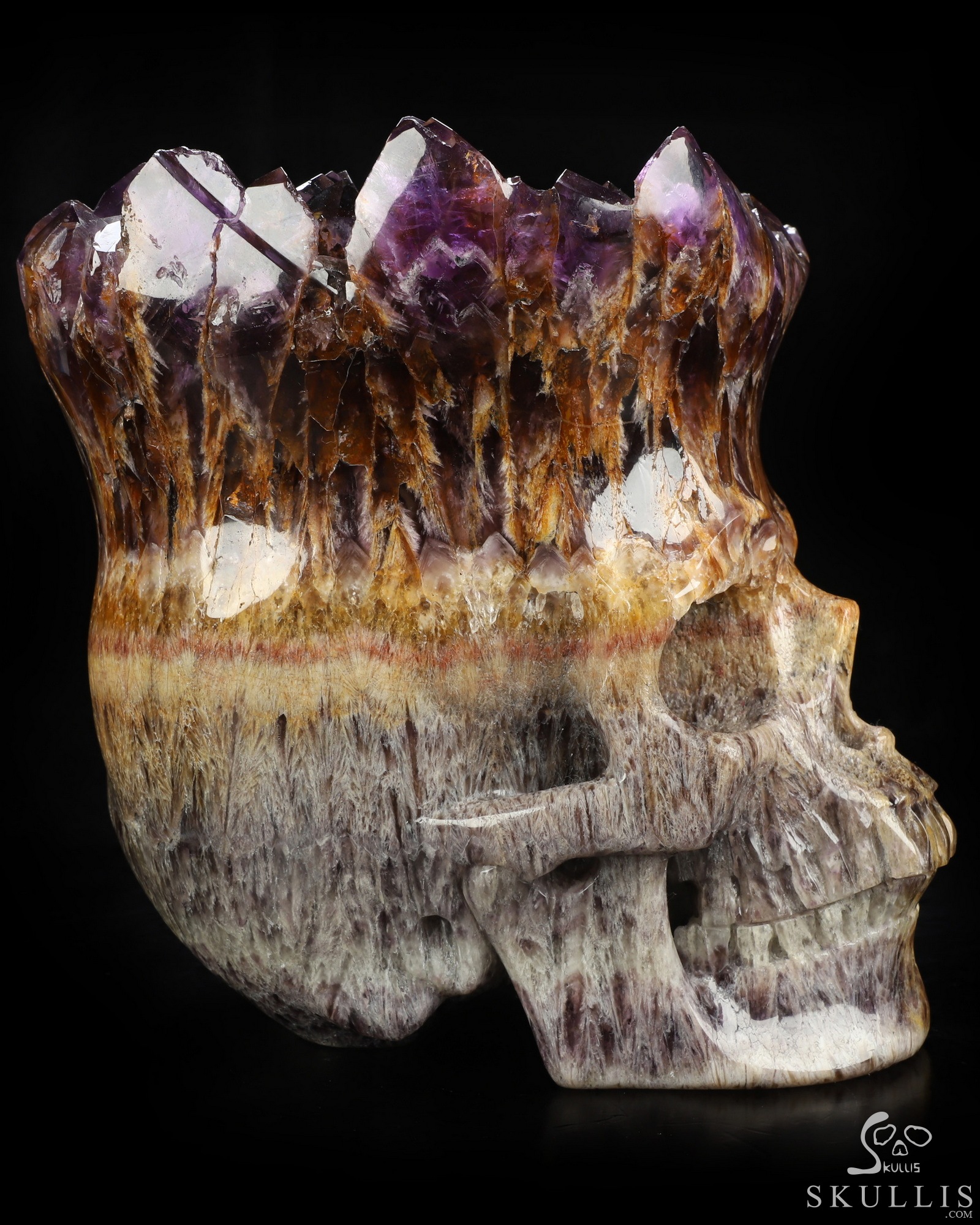 Oct 7, 2026 ACSAD (A Crystal Skull a Day) - What Remains Brilliant - Lifesized 8.1" Amethyst Cluster & Quartz Matrix Hand Carved Crystal Skull, Super Realistic, Crystal Healing Oct 7, 2026 ACSAD (A Crystal Skull a Day) - What Remains Brilliant - Lifesized 8.1" Amethyst Cluster & Quartz Matrix Hand Carved Crystal Skull, Super Realistic, Crystal Healing