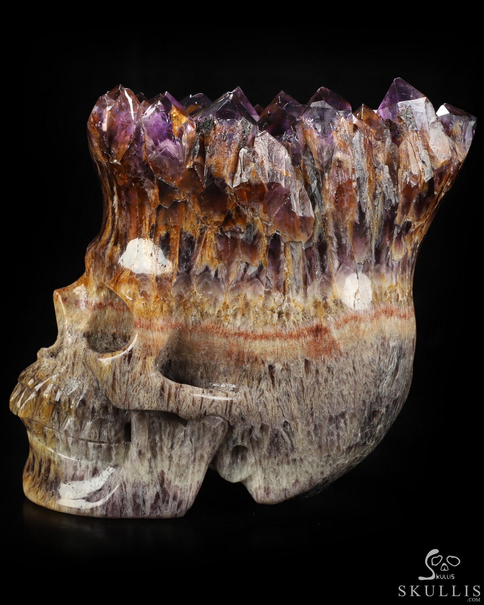 Oct 7, 2026 ACSAD (A Crystal Skull a Day) - What Remains Brilliant - Lifesized 8.1" Amethyst Cluster & Quartz Matrix Hand Carved Crystal Skull, Super Realistic, Crystal Healing Oct 7, 2026 ACSAD (A Crystal Skull a Day) - What Remains Brilliant - Lifesized 8.1" Amethyst Cluster & Quartz Matrix Hand Carved Crystal Skull, Super Realistic, Crystal Healing
