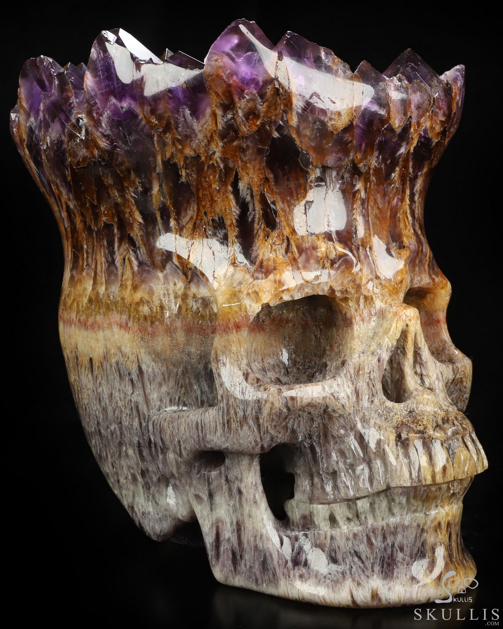 Oct 7, 2026 ACSAD (A Crystal Skull a Day) - What Remains Brilliant - Lifesized 8.1" Amethyst Cluster & Quartz Matrix Hand Carved Crystal Skull, Super Realistic, Crystal Healing Oct 7, 2026 ACSAD (A Crystal Skull a Day) - What Remains Brilliant - Lifesized 8.1" Amethyst Cluster & Quartz Matrix Hand Carved Crystal Skull, Super Realistic, Crystal Healing