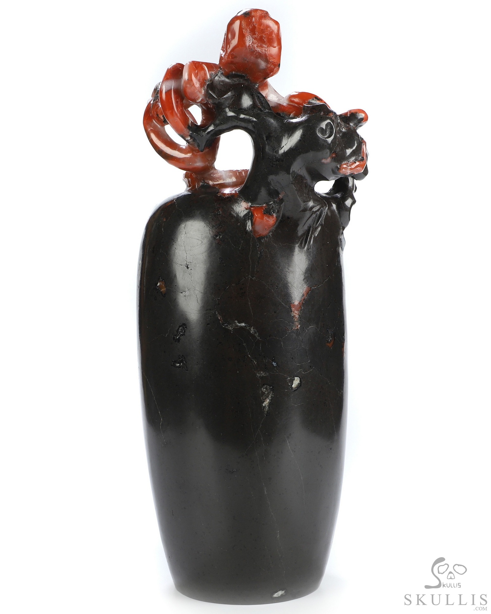 Oct 8, 2026 ACSAD (A Crystal Skull a Day) - The Tenant Refuses to Leave - 11.9" Hand Carved Empire Red Agate Octopus Crystal Skull Functional Flower Vase Fine Art Sculpture, Crystal Healing Oct 8, 2026 ACSAD (A Crystal Skull a Day) - The Tenant Refuses to Leave - 11.9" Hand Carved Empire Red Agate Octopus Crystal Skull Functional Flower Vase Fine Art Sculpture, Crystal Healing
