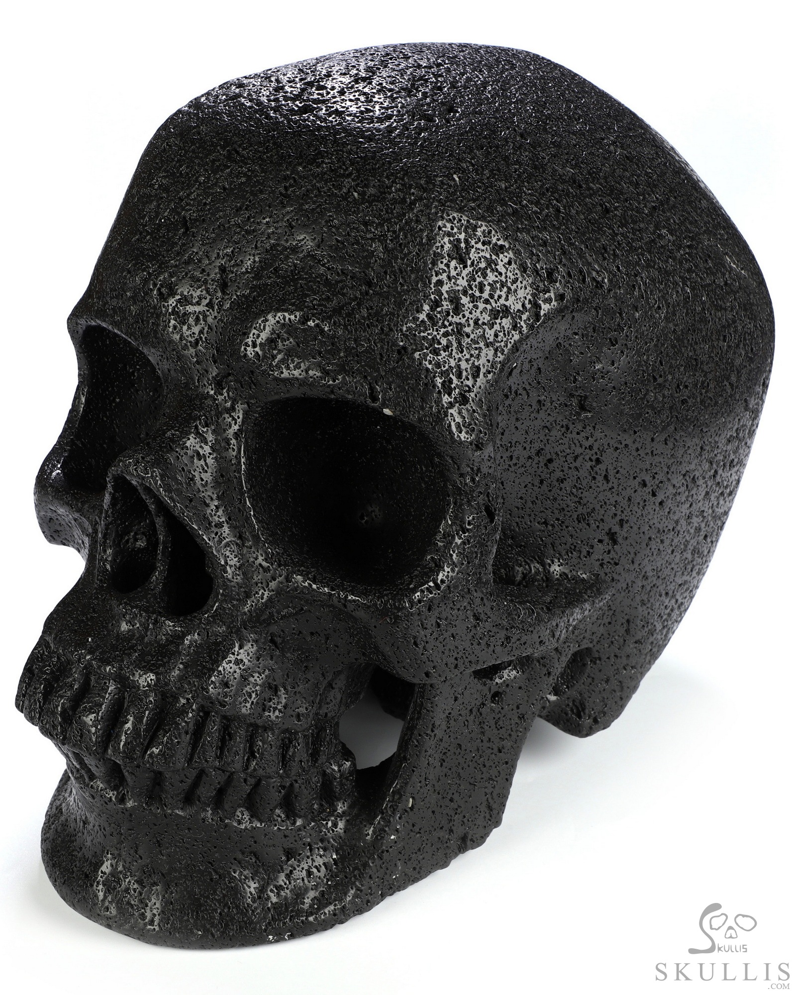33LB Titan 11.4" Hot Lava Stone Hand Carved Crystal Skull, Super Realistic, Crystal Healing 33LB Titan 11.4" Hot Lava Stone Hand Carved Crystal Skull, Super Realistic, Crystal Healing