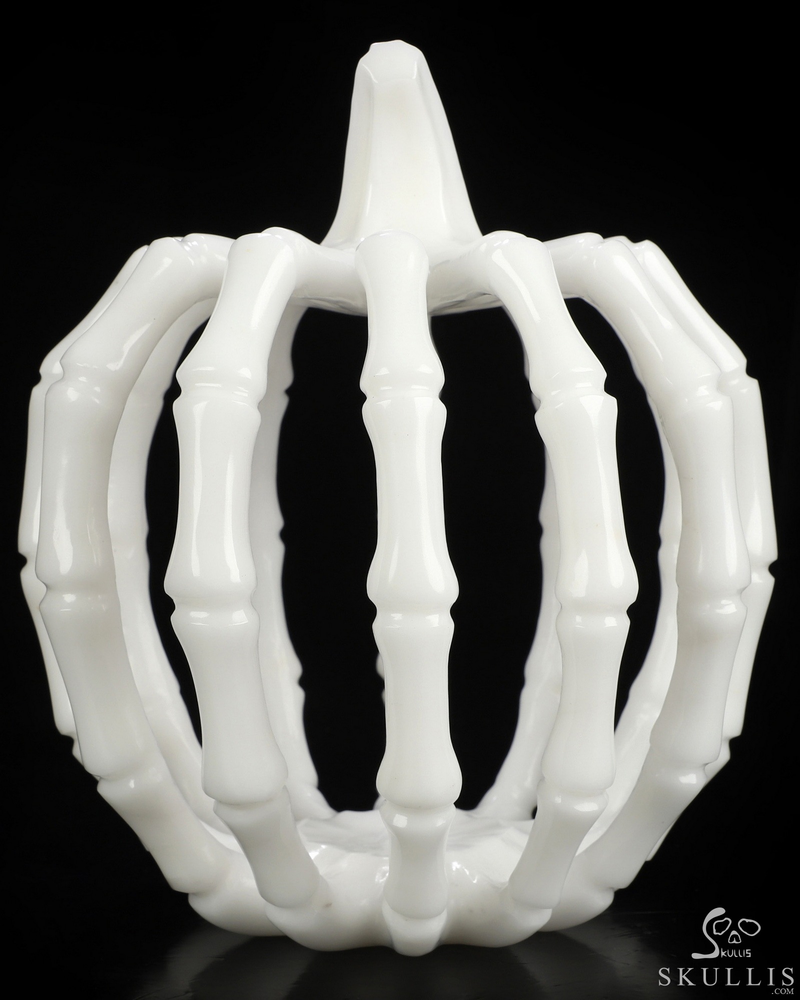Oct 25, 2026 ACSAD (A Crystal Skull a Day) - Calavera Pumpkin - 7.1" White Jade Hand Carved Jack-O'-Lantern Pumpkin Crystal Skull Sculpture, Crystal Healing Oct 25, 2026 ACSAD (A Crystal Skull a Day) - Calavera Pumpkin - 7.1" White Jade Hand Carved Jack-O'-Lantern Pumpkin Crystal Skull Sculpture, Crystal Healing