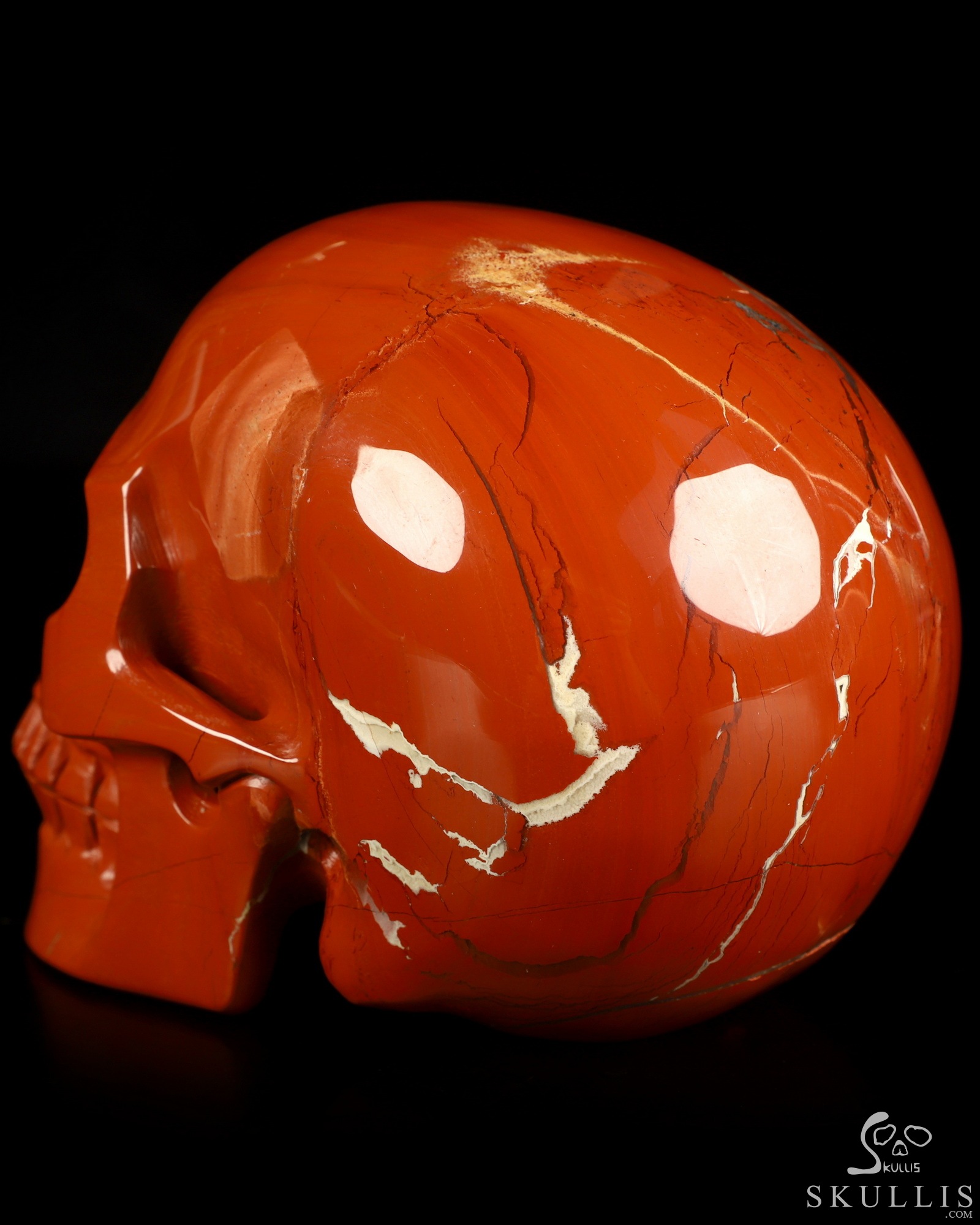 5.0" Red Jasper Hand Carved Crystal Skull, Realistic, Crystal Healing 5.0" Red Jasper Hand Carved Crystal Skull, Realistic, Crystal Healing