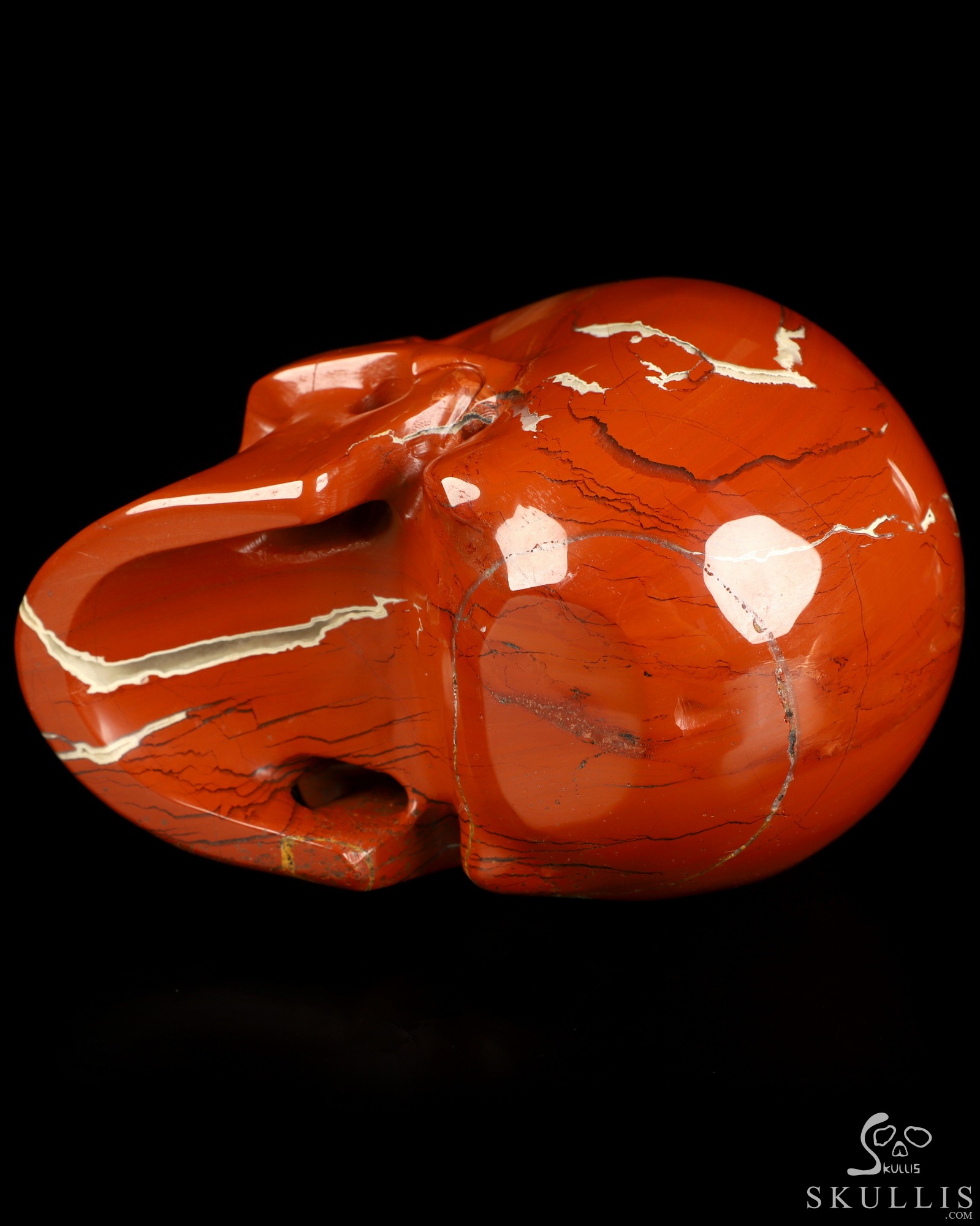 5.0" Red Jasper Hand Carved Crystal Skull, Realistic, Crystal Healing 5.0" Red Jasper Hand Carved Crystal Skull, Realistic, Crystal Healing
