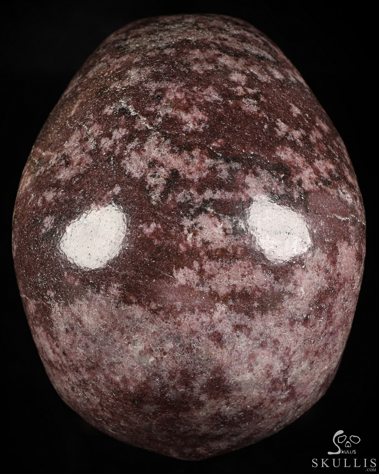 Lifesized 6.8" Lepidolite Hand Carved Crystal Skull, Super Realistic, Crystal Healing Lifesized 6.8" Lepidolite Hand Carved Crystal Skull, Super Realistic, Crystal Healing
