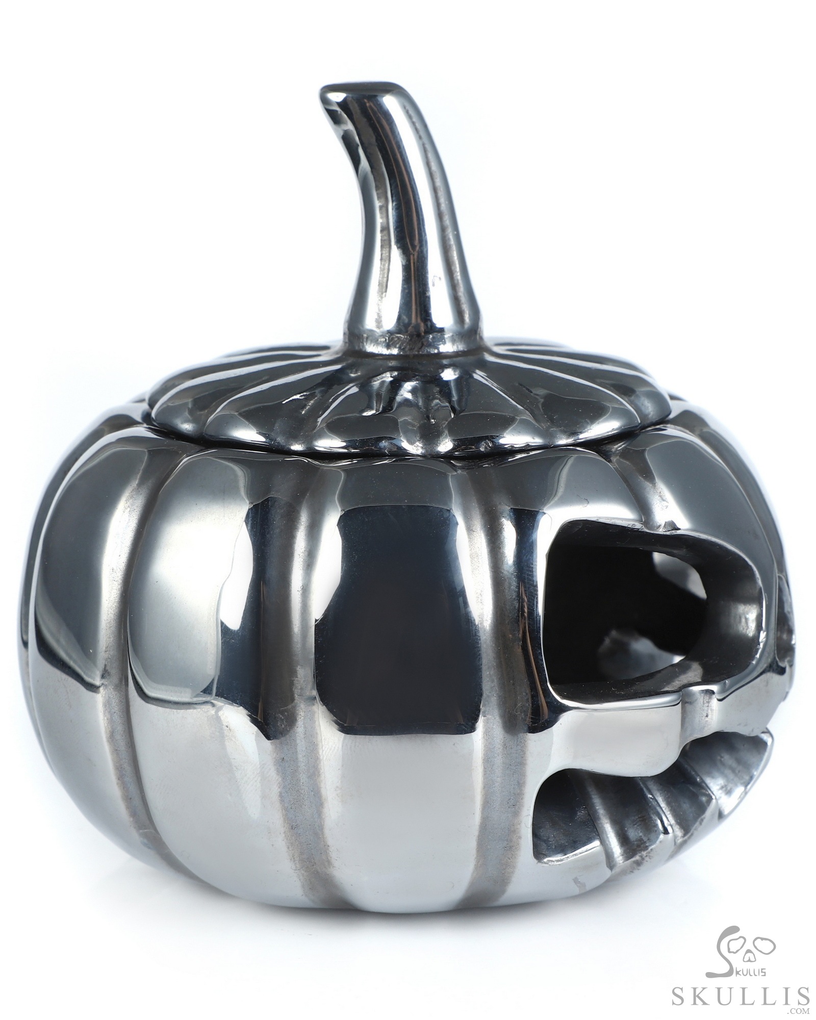 4.1" Tera-hertz Hand Carved Hollow Jack-O'-Lantern Pumpkin Crystal Skull Sculpture, Crystal Healing 4.1" Tera-hertz Hand Carved Hollow Jack-O'-Lantern Pumpkin Crystal Skull Sculpture, Crystal Healing