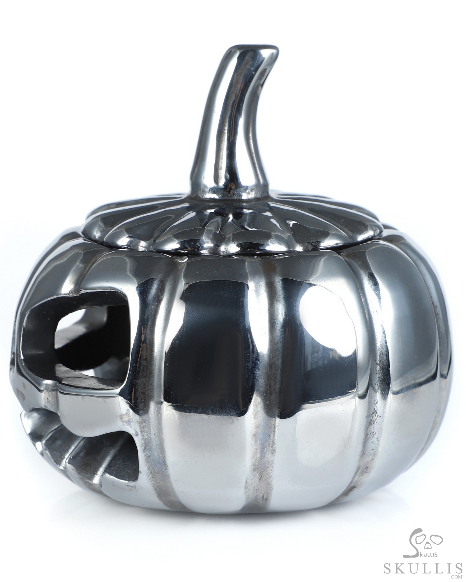 4.1" Tera-hertz Hand Carved Hollow Jack-O'-Lantern Pumpkin Crystal Skull Sculpture, Crystal Healing 4.1" Tera-hertz Hand Carved Hollow Jack-O'-Lantern Pumpkin Crystal Skull Sculpture, Crystal Healing