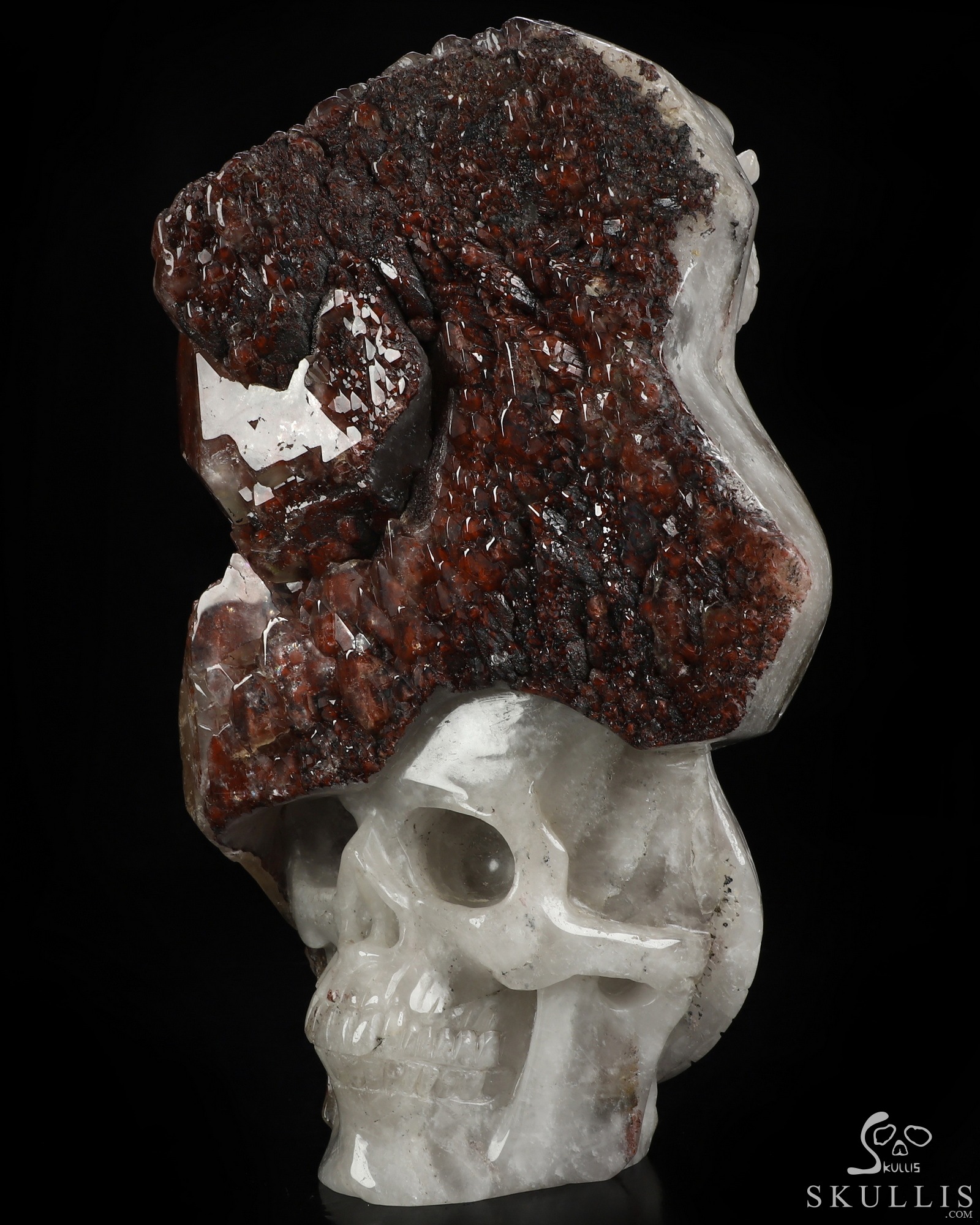Oct 2, 2026 ACSAD (A Crystal Skull a Day) - The Stone Was Warm - 8.5" Red Quartz Hand Carved Serpent & Crystal Skull Sculpture With Labradorite Eyes, Crystal Healing Oct 2, 2026 ACSAD (A Crystal Skull a Day) - The Stone Was Warm - 8.5" Red Quartz Hand Carved Serpent & Crystal Skull Sculpture With Labradorite Eyes, Crystal Healing