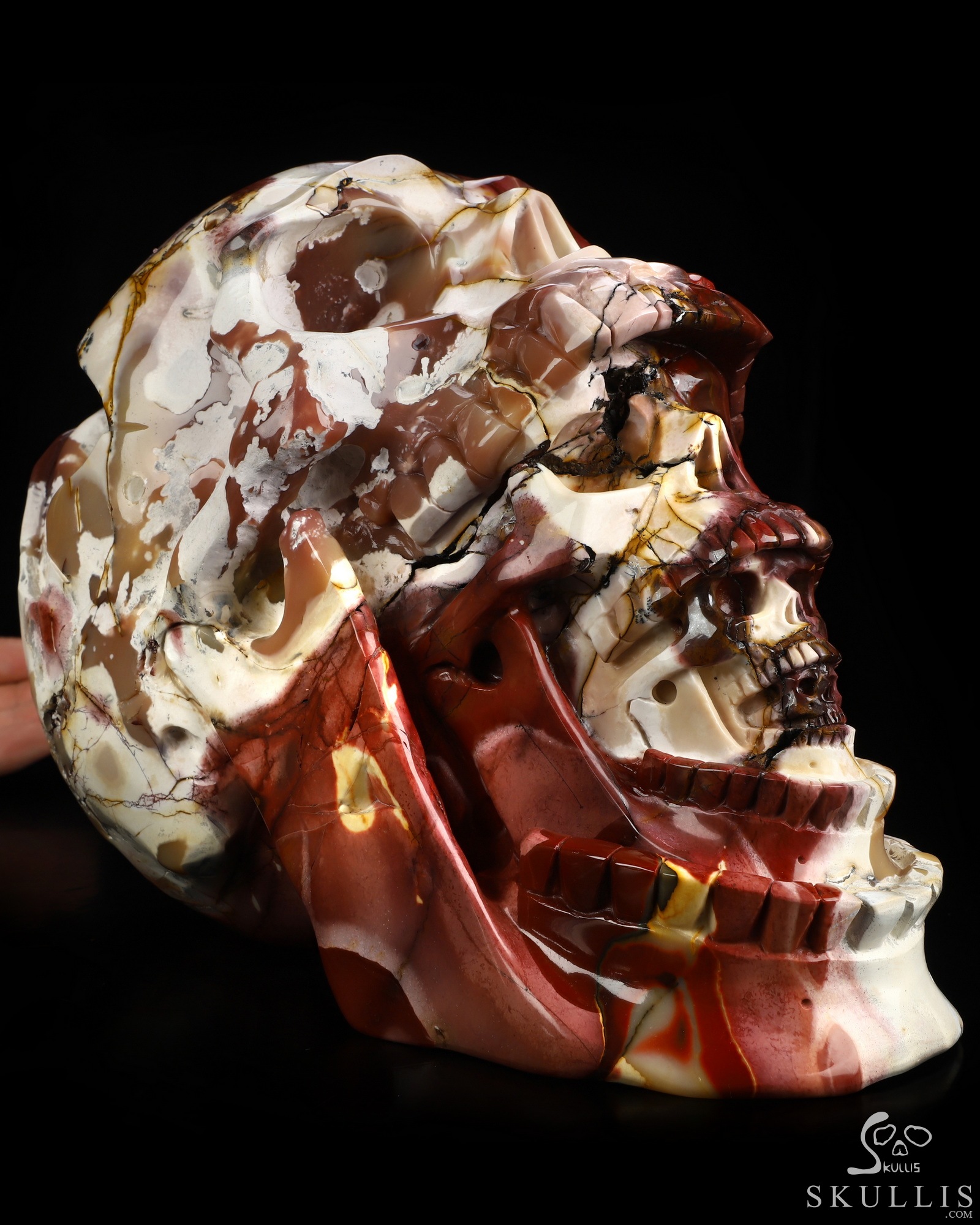 Oct 4, 2026 ACSAD (A Crystal Skull a Day) - Skullception - 9.4" Mookaite Jasper Hand Carved Crystal Skull Fine Art Sculpture, Crystal Healing Oct 4, 2026 ACSAD (A Crystal Skull a Day) - Skullception - 9.4" Mookaite Jasper Hand Carved Crystal Skull Fine Art Sculpture, Crystal Healing