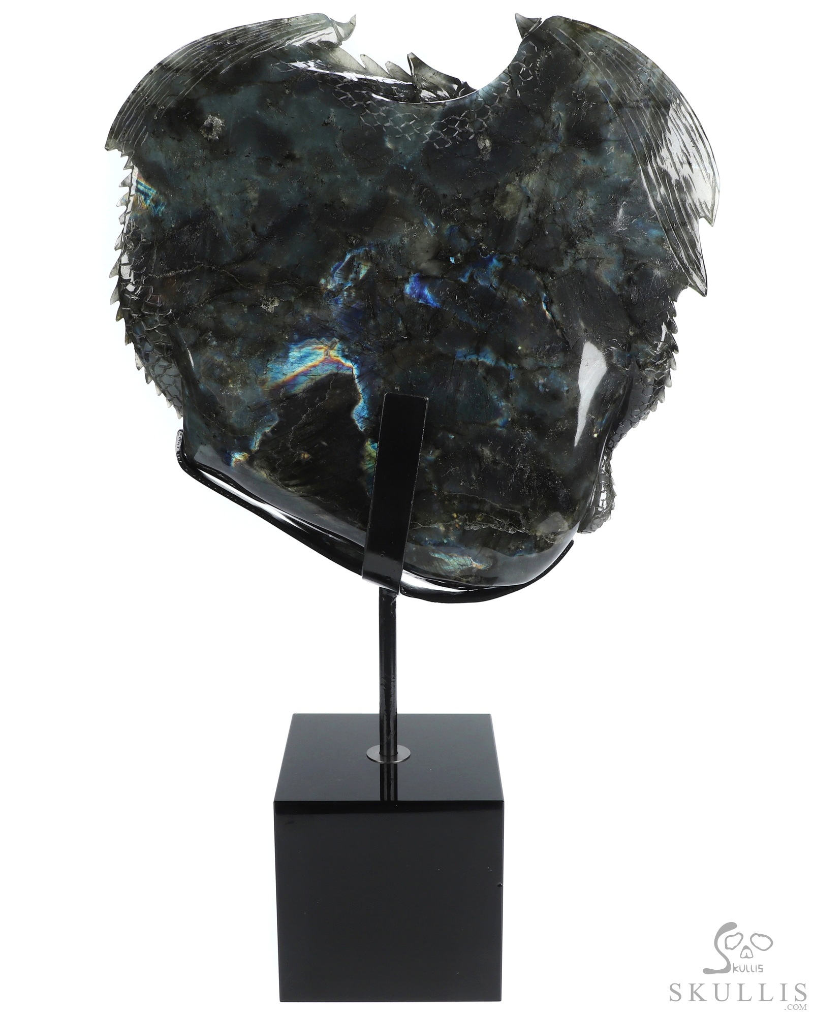 Sept 25, 2026 ACSAD (A Crystal Skull a Day) - The Shape of Us - 10.1" Labradorite Hand Carved Dragon & Crystal Skull Fine Art Sculpture, Crystal Healing Sept 25, 2026 ACSAD (A Crystal Skull a Day) - The Shape of Us - 10.1" Labradorite Hand Carved Dragon & Crystal Skull Fine Art Sculpture, Crystal Healing