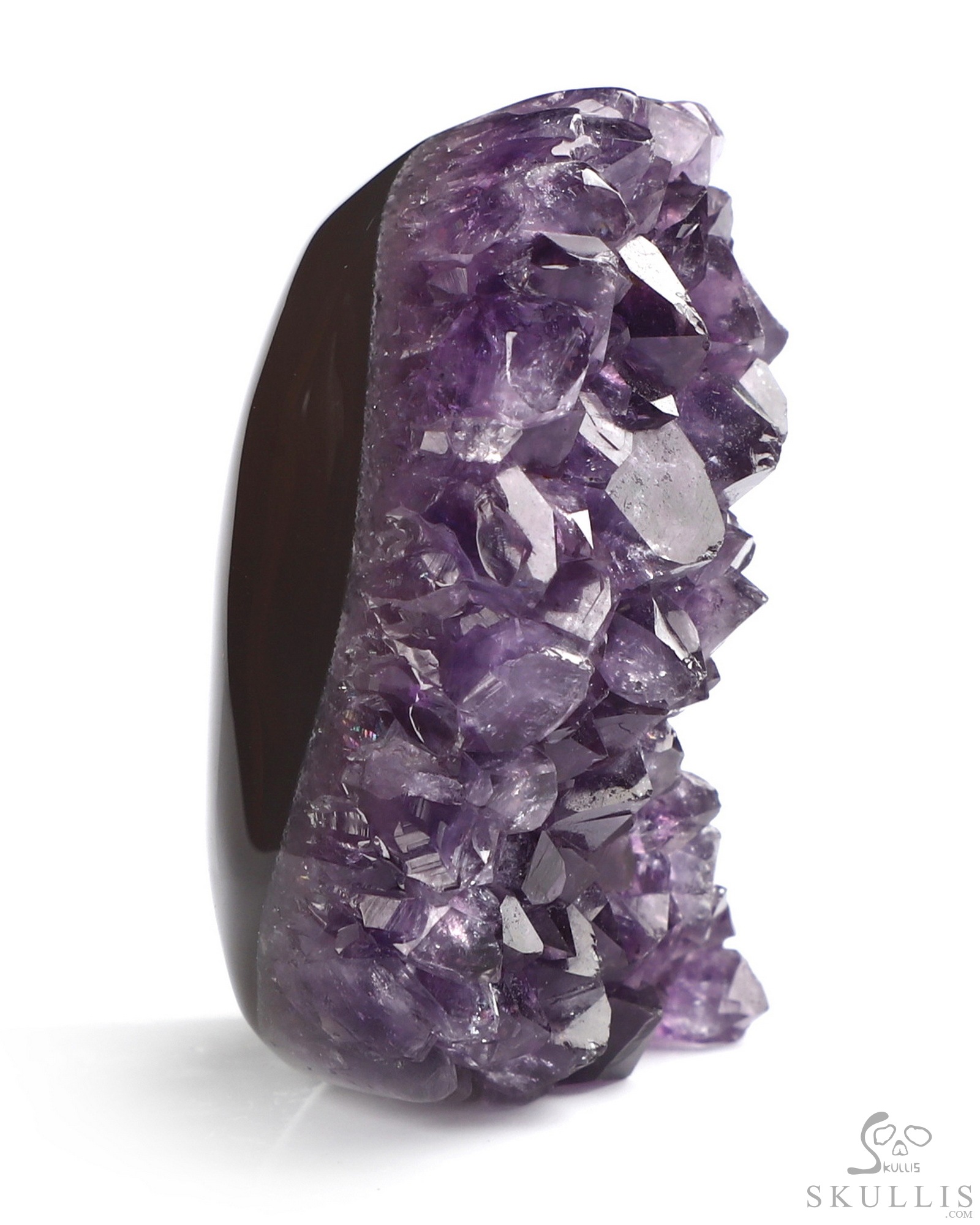 1.8" Agate Amethyst Druse Hand Carved Crystal Skull Fine Art Sculpture, Crystal Healing 1.8" Agate Amethyst Druse Hand Carved Crystal Skull Fine Art Sculpture, Crystal Healing