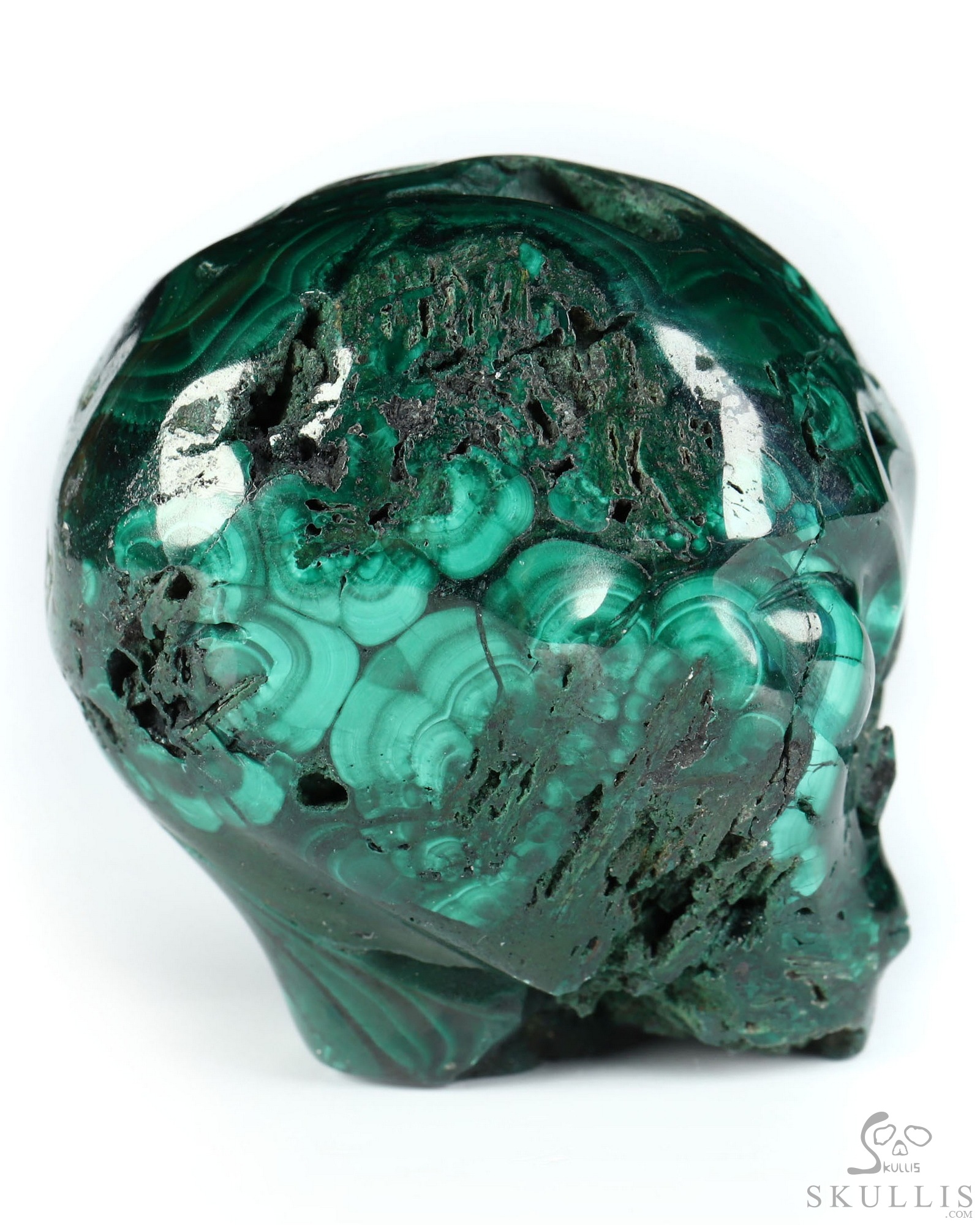 Gemstone 1.9" Malachite Star Being Female Alien Crystal Skull Companion, Hand Carved Gemstone Fine Art Sculpture, Reiki Healing Stone Statue Gemstone 1.9" Malachite Star Being Female Alien Crystal Skull Companion, Hand Carved Gemstone Fine Art Sculpture, Reiki Healing Stone Statue