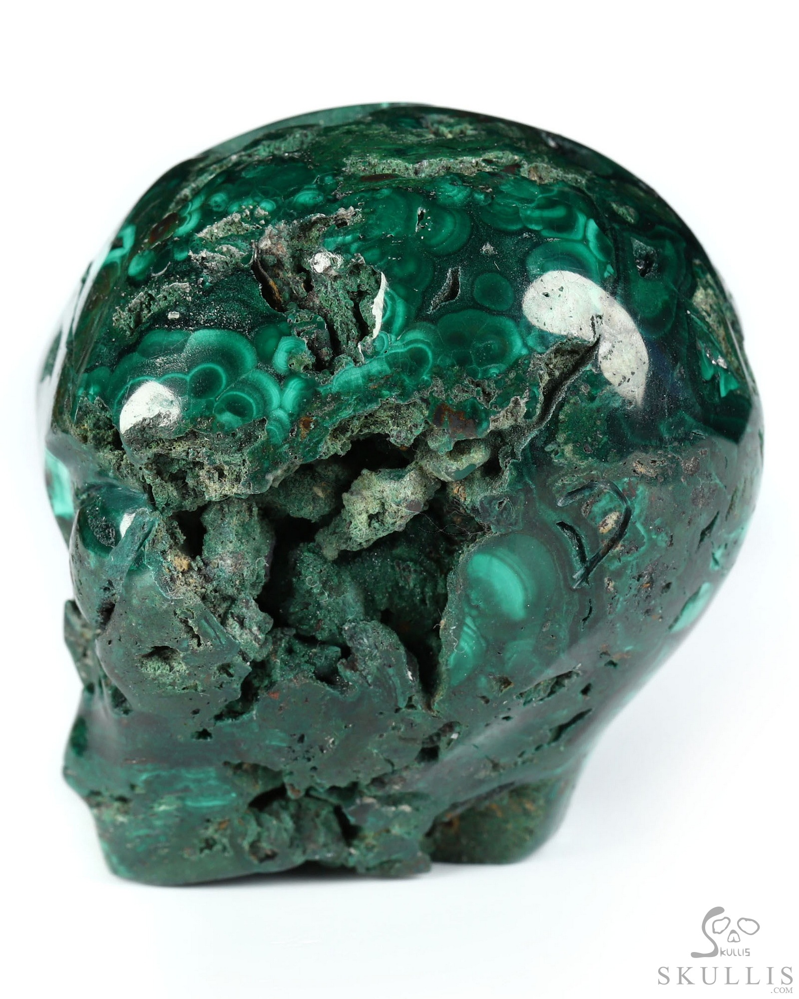 Gemstone 1.9" Malachite Star Being Female Alien Crystal Skull Companion, Hand Carved Gemstone Fine Art Sculpture, Reiki Healing Stone Statue Gemstone 1.9" Malachite Star Being Female Alien Crystal Skull Companion, Hand Carved Gemstone Fine Art Sculpture, Reiki Healing Stone Statue