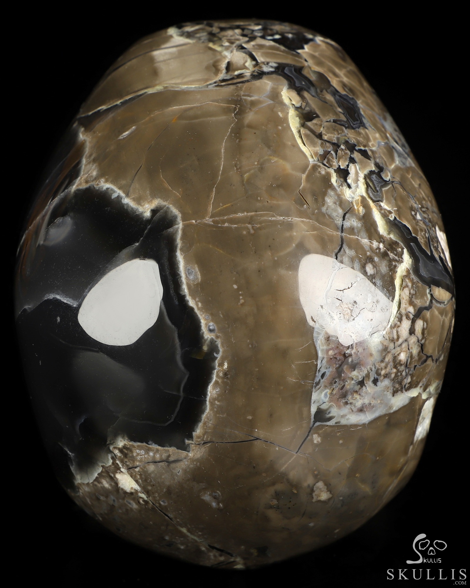 5.0" Volcano Agate Hand Carved Crystal Skull, Super Realistic, Crystal Healing 5.0" Volcano Agate Hand Carved Crystal Skull, Super Realistic, Crystal Healing