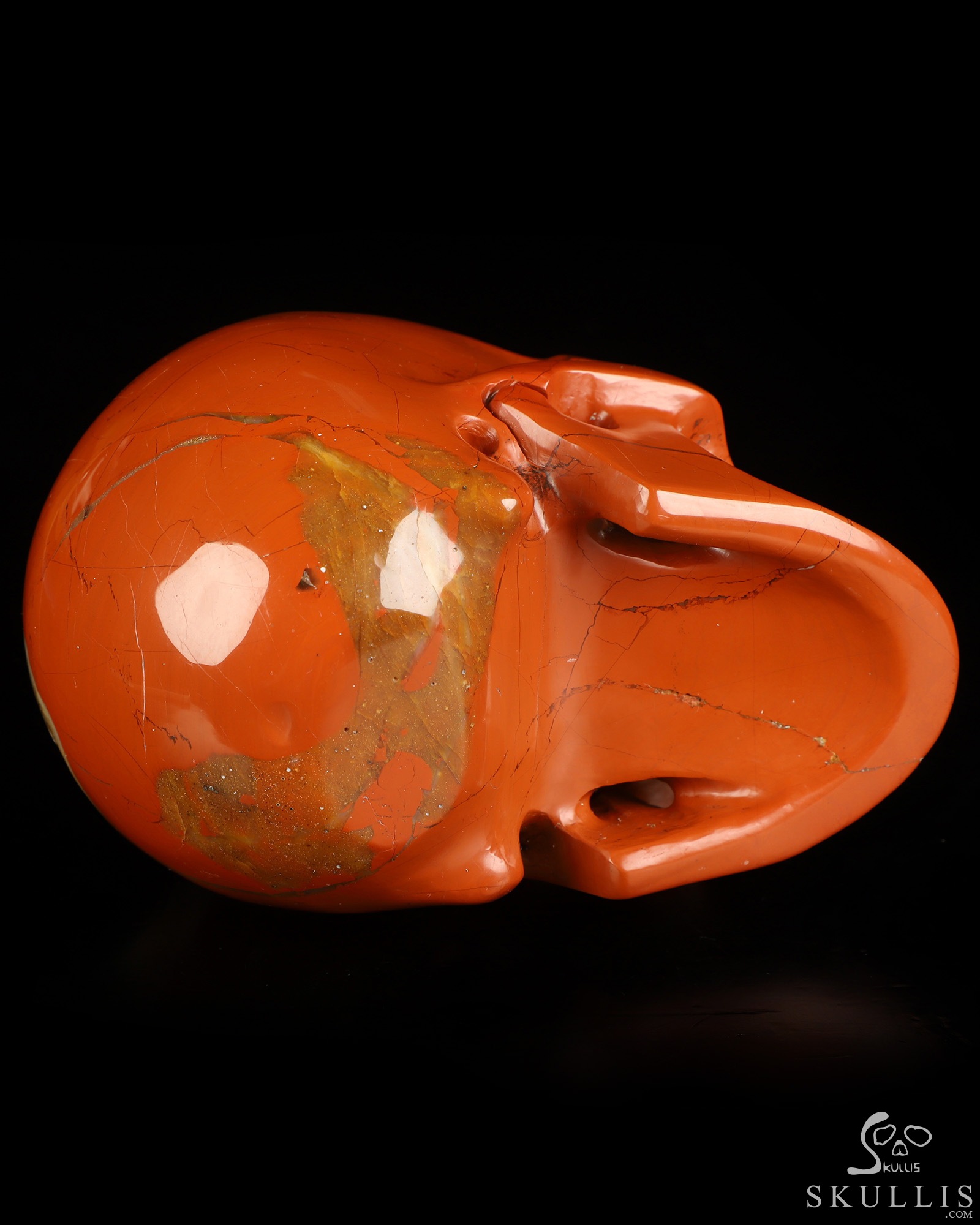 4.9" Red Jasper Hand Carved Crystal Skull, Realistic, Crystal Healing 4.9" Red Jasper Hand Carved Crystal Skull, Realistic, Crystal Healing