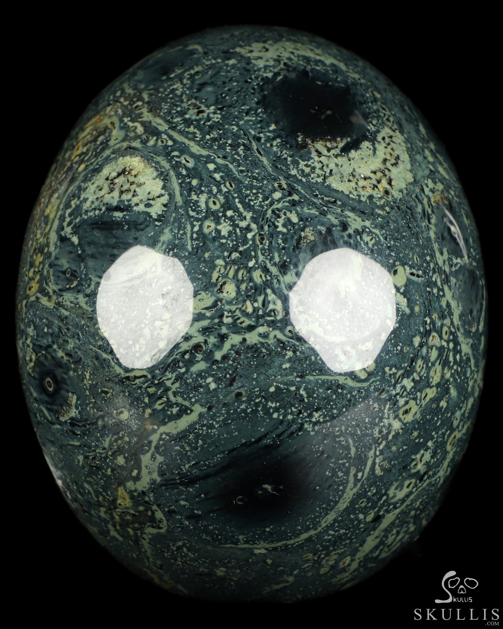 4.9" Kambaba Jasper Hand Carved Crystal Skull, Realistic, Crystal Healing 4.9" Kambaba Jasper Hand Carved Crystal Skull, Realistic, Crystal Healing