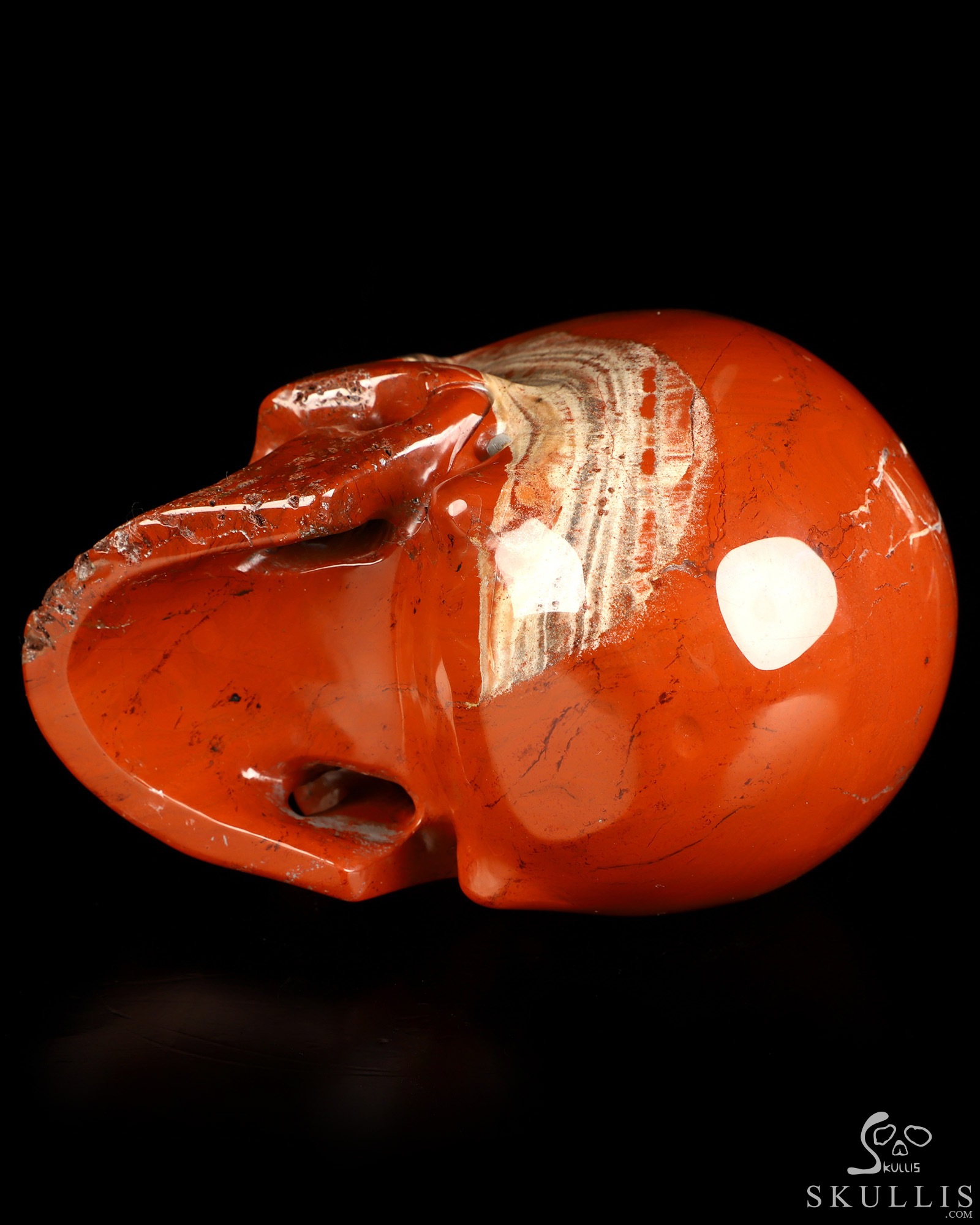 4.9" Red Jasper Hand Carved Crystal Skull, Realistic, Crystal Healing 4.9" Red Jasper Hand Carved Crystal Skull, Realistic, Crystal Healing