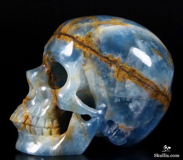 HUGE 4.0" Argentinian Onyx Carved Crystal Skull, Super Realistic HUGE 4.0" Argentinian Onyx Carved Crystal Skull, Super Realistic