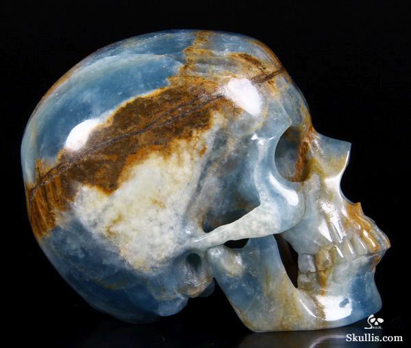 HUGE 4.0" Argentinian Onyx Carved Crystal Skull, Super Realistic HUGE 4.0" Argentinian Onyx Carved Crystal Skull, Super Realistic