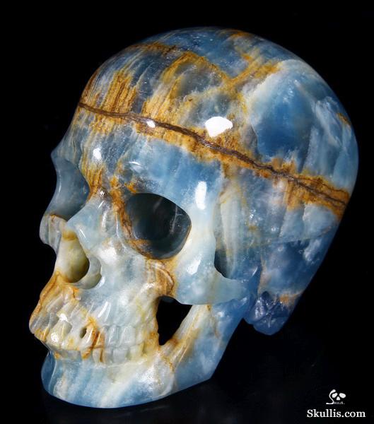 HUGE 4.0" Argentinian Onyx Carved Crystal Skull, Super Realistic HUGE 4.0" Argentinian Onyx Carved Crystal Skull, Super Realistic