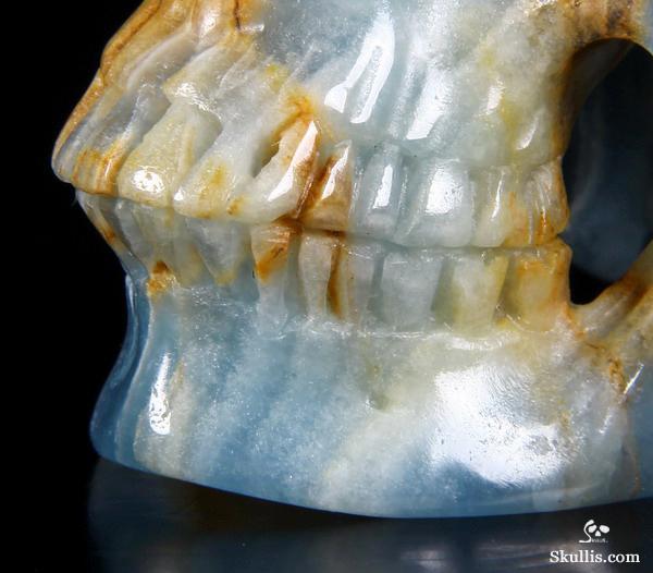 HUGE 4.0" Argentinian Onyx Carved Crystal Skull, Super Realistic HUGE 4.0" Argentinian Onyx Carved Crystal Skull, Super Realistic