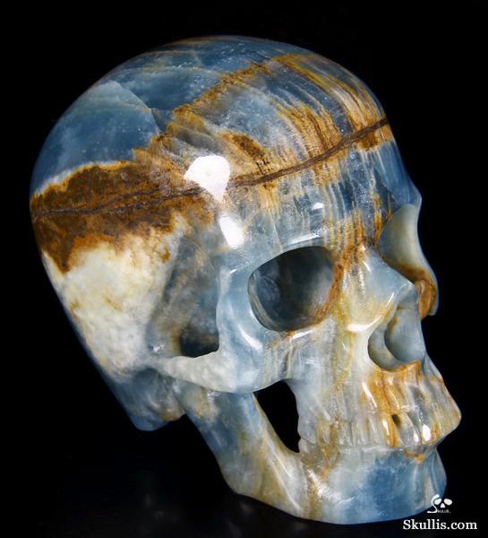 HUGE 4.0" Argentinian Onyx Carved Crystal Skull, Super Realistic HUGE 4.0" Argentinian Onyx Carved Crystal Skull, Super Realistic
