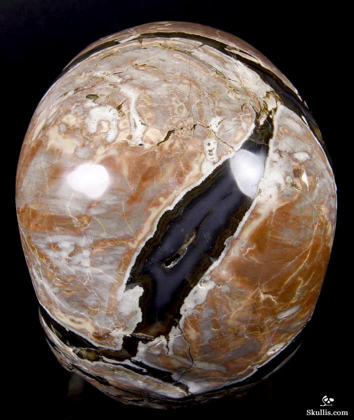 AMAZING UNIQUE GEODE GIANT 6.4" Dinosaur Egg Agate Carved Crystal Skull AMAZING UNIQUE GEODE GIANT 6.4" Dinosaur Egg Agate Carved Crystal Skull