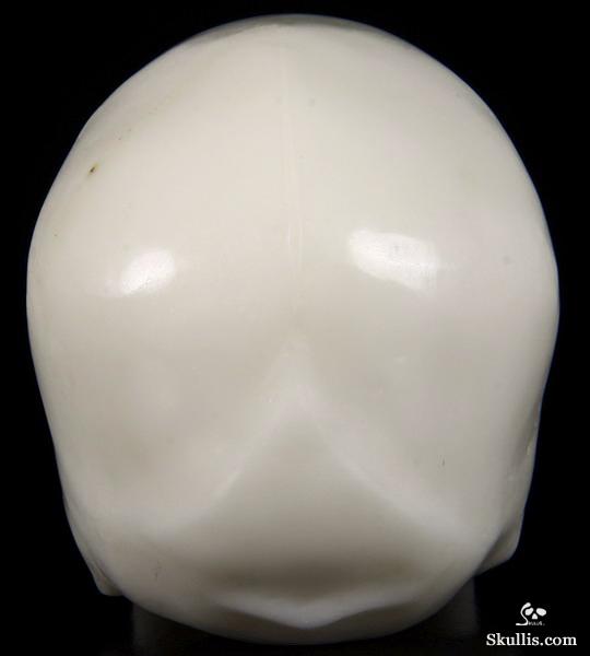666G Jade Crystal Horned Skull main image 1