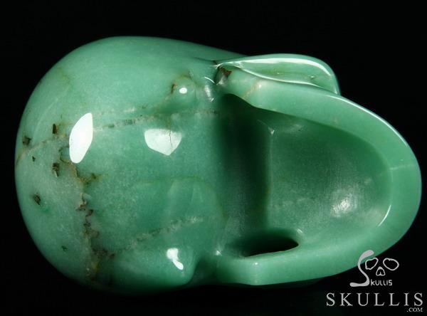 HUGE 5.1" Green Aventurine Carved Mitchell-Hedges Crystal Skull Replica, Skull of Doom HUGE 5.1" Green Aventurine Carved Mitchell-Hedges Crystal Skull Replica, Skull of Doom