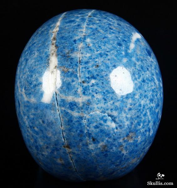 Huge 5.2" Lapis Lazuli Carved Crystal Skull, Realistic Huge 5.2" Lapis Lazuli Carved Crystal Skull, Realistic