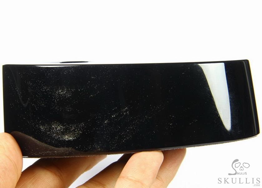 Huge 5.3" Black Obsidian Carved Crystal Stand for sculpture Huge 5.3" Black Obsidian Carved Crystal Stand for sculpture