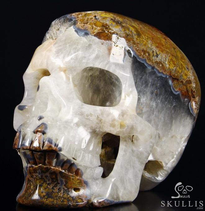 RERE Lifesized 7.3" Empire Red Agate Carved Crystal Skull,Super Realistic, GEODE RERE Lifesized 7.3" Empire Red Agate Carved Crystal Skull,Super Realistic, GEODE