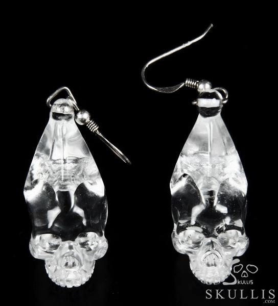 Swarovski crystal skull earrings store