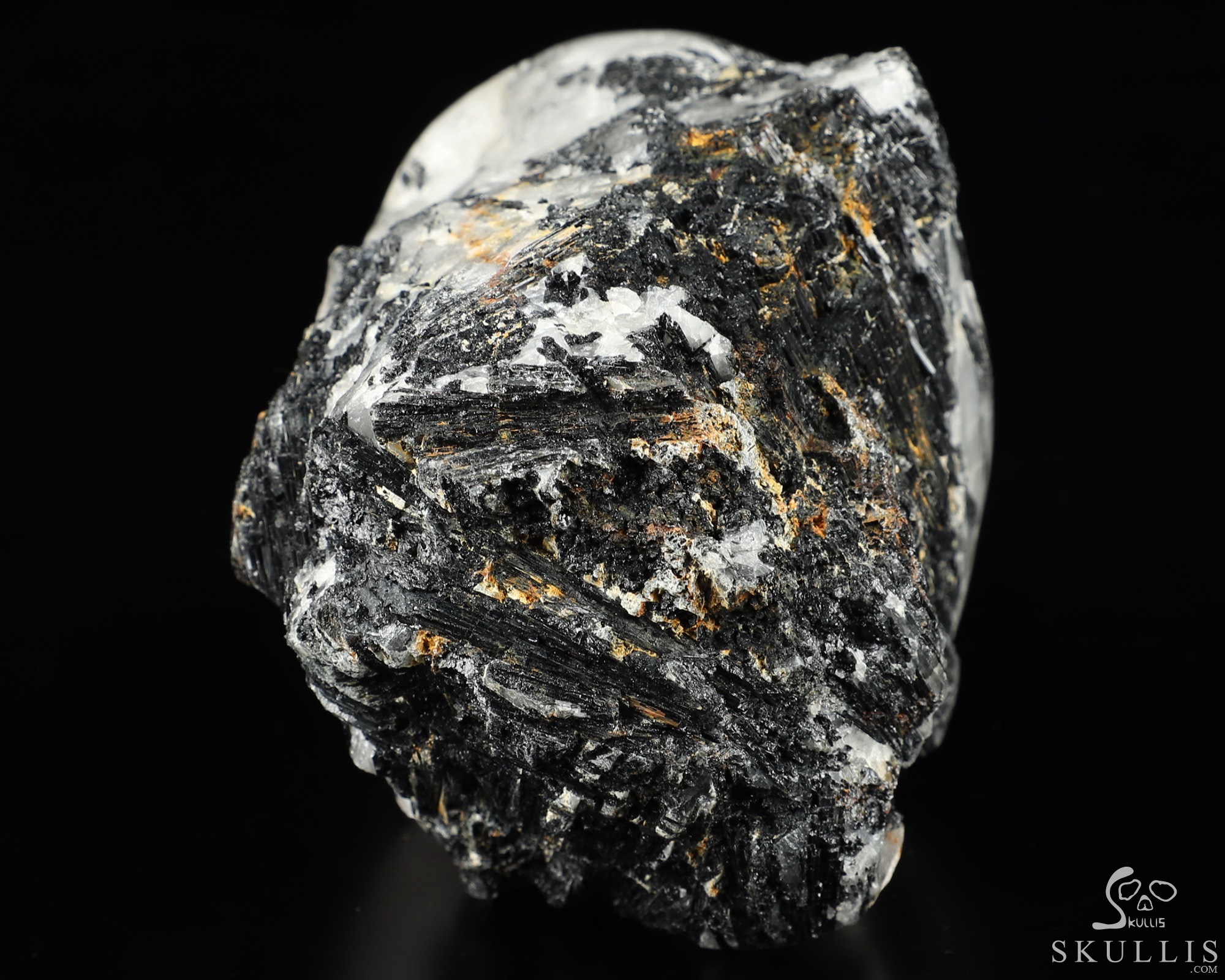 Nice Mineral Huge 6.7" Tourmaline Quartz Carved Crystal Skull Sculpture Nice Mineral Huge 6.7" Tourmaline Quartz Carved Crystal Skull Sculpture