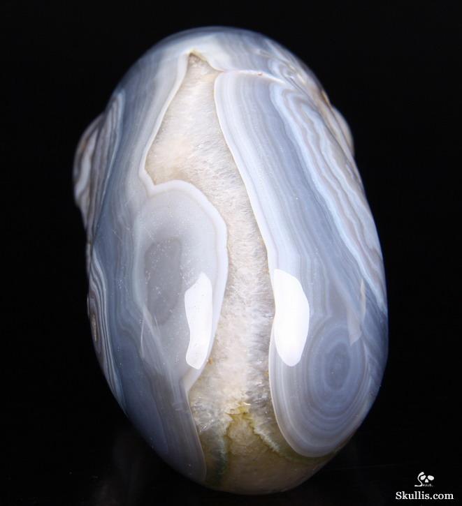 Nice Huge 7.2" Agate Carved Elongated Mayan Alien Crystal Skull Nice Huge 7.2" Agate Carved Elongated Mayan Alien Crystal Skull