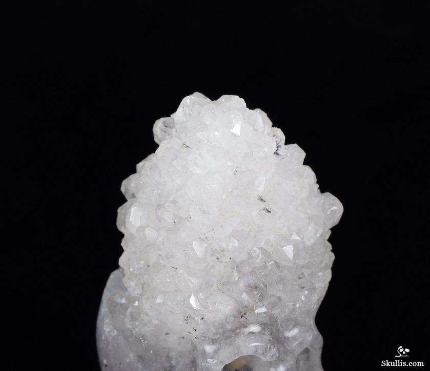 2.5" Agate Druse Carved Crystal Skull 2.5" Agate Druse Carved Crystal Skull