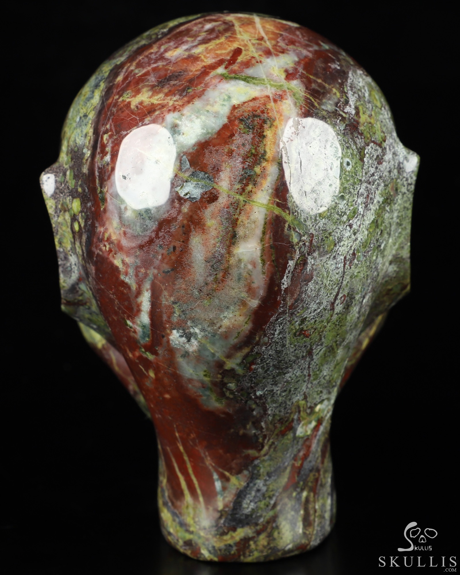 4.2" Dragon Blood Jasper Hand Carved Fairy Elf Alien Crystal Skull Companion Sculpture, Crystal Healing 4.2" Dragon Blood Jasper Hand Carved Fairy Elf Alien Crystal Skull Companion Sculpture, Crystal Healing