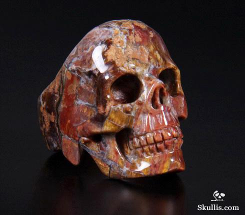Size 11, Pietersite Carved Crystal Skull Size 11, Pietersite Carved Crystal Skull