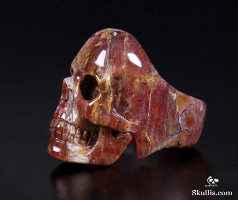 Size 11, Pietersite Carved Crystal Skull Size 11, Pietersite Carved Crystal Skull