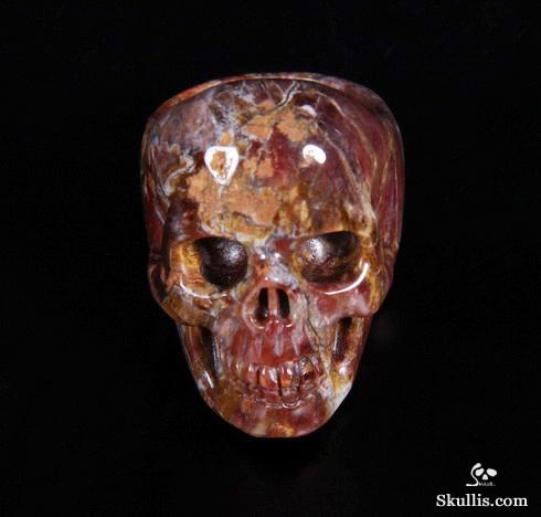 Size 11, Pietersite Carved Crystal Skull Size 11, Pietersite Carved Crystal Skull