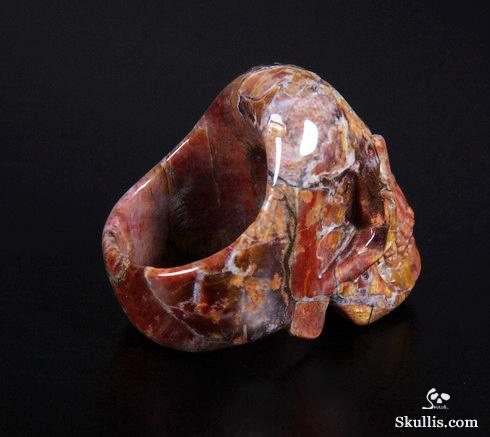 Size 11, Pietersite Carved Crystal Skull Size 11, Pietersite Carved Crystal Skull