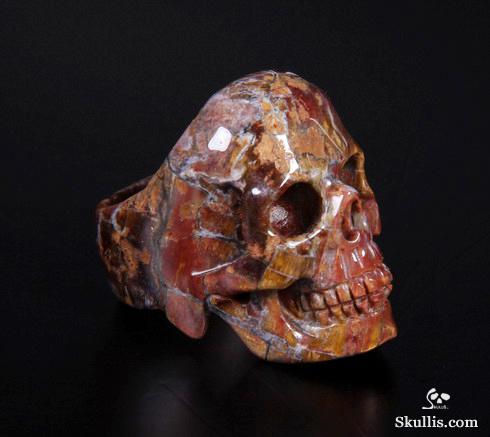 Size 11, Pietersite Carved Crystal Skull Size 11, Pietersite Carved Crystal Skull