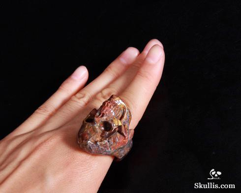 Size 11, Pietersite Carved Crystal Skull Size 11, Pietersite Carved Crystal Skull