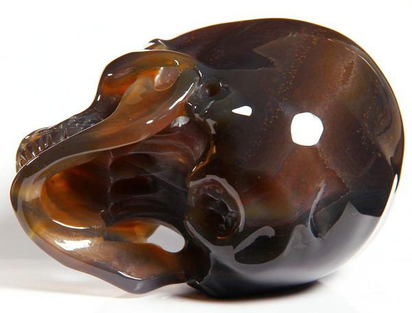 Huge Geode 5.0" Agate Carved Crystal Skull Huge Geode 5.0" Agate Carved Crystal Skull