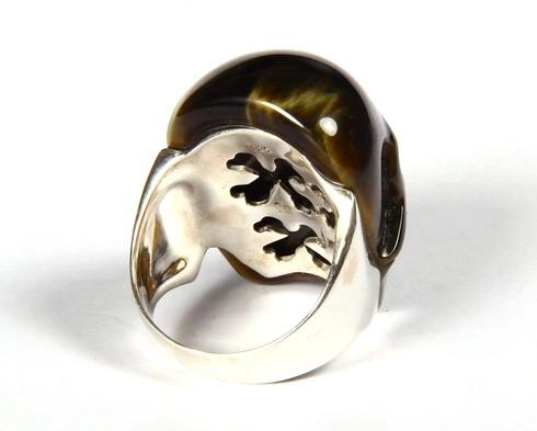 AMAZING FLASH Size 11, Tiger Eye Carved Crystal Skull Ring AMAZING FLASH Size 11, Tiger Eye Carved Crystal Skull Ring