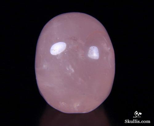 Clear 1.5" Rose Quartz rock Carved Crystal Skull, Realistic Clear 1.5" Rose Quartz rock Carved Crystal Skull, Realistic