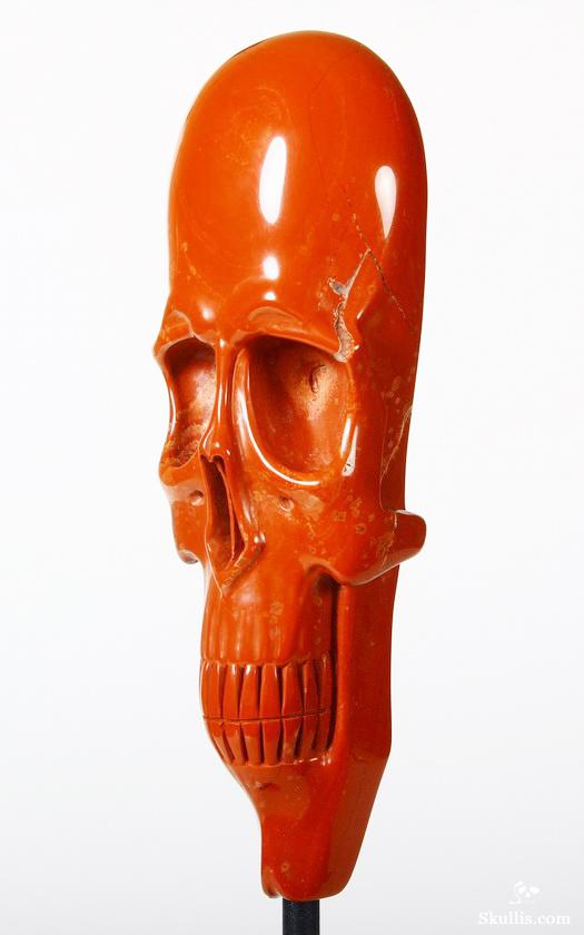 Apr 5, 2015 ACSAD (A Crystal Skull a Day) - Mind Your Head - Red Jasper Elongated Carved Crystal Skull Sculpture with Stand Apr 5, 2015 ACSAD (A Crystal Skull a Day) - Mind Your Head - Red Jasper Elongated Carved Crystal Skull Sculpture with Stand