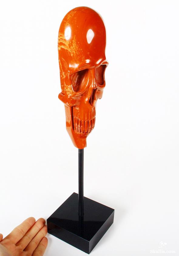 Apr 5, 2015 ACSAD (A Crystal Skull a Day) - Mind Your Head - Red Jasper Elongated Carved Crystal Skull Sculpture with Stand Apr 5, 2015 ACSAD (A Crystal Skull a Day) - Mind Your Head - Red Jasper Elongated Carved Crystal Skull Sculpture with Stand