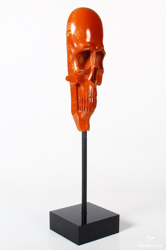 Apr 5, 2015 ACSAD (A Crystal Skull a Day) - Mind Your Head - Red Jasper Elongated Carved Crystal Skull Sculpture with Stand Apr 5, 2015 ACSAD (A Crystal Skull a Day) - Mind Your Head - Red Jasper Elongated Carved Crystal Skull Sculpture with Stand